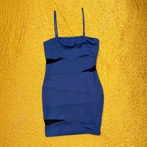 Forever 21 Blue and Black Mini Dress